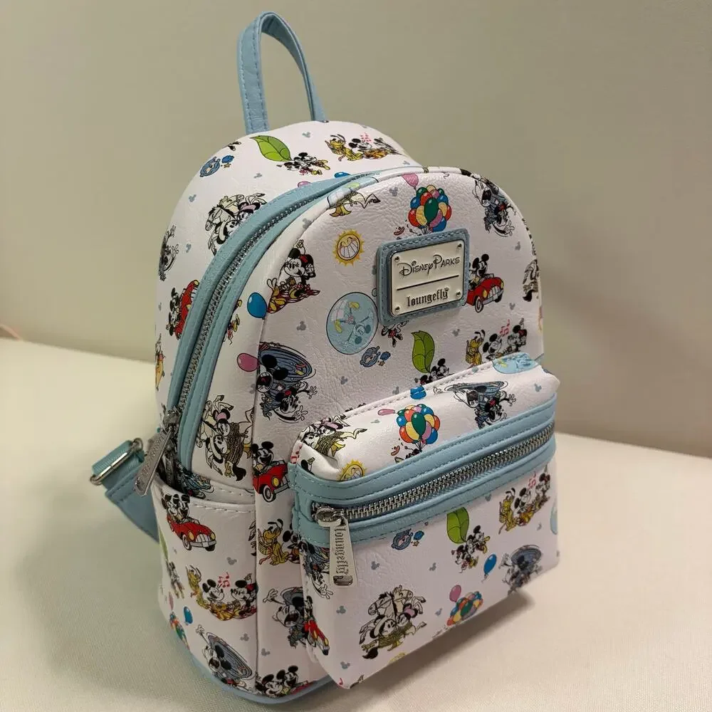 Disney Parks Loungefly Mickey & Minnie’s Runaway Railway Mini Backpack